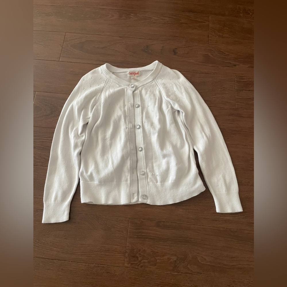 Cat & Jack righnstone button cardigan